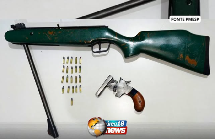 DESENTENDIMENTO FAMILIAR TERMINA COM APREENSÃO DE ARMAS DE FOGO EM SANTO ANTÔNIO DO ARACANGUÁ