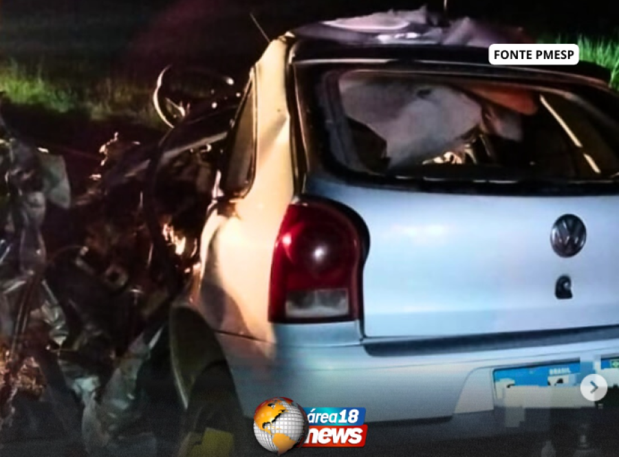 ACIDENTE GRAVE NA MADRUGADA TERMINA COM MORTE EM MIRANDÓPOLIS