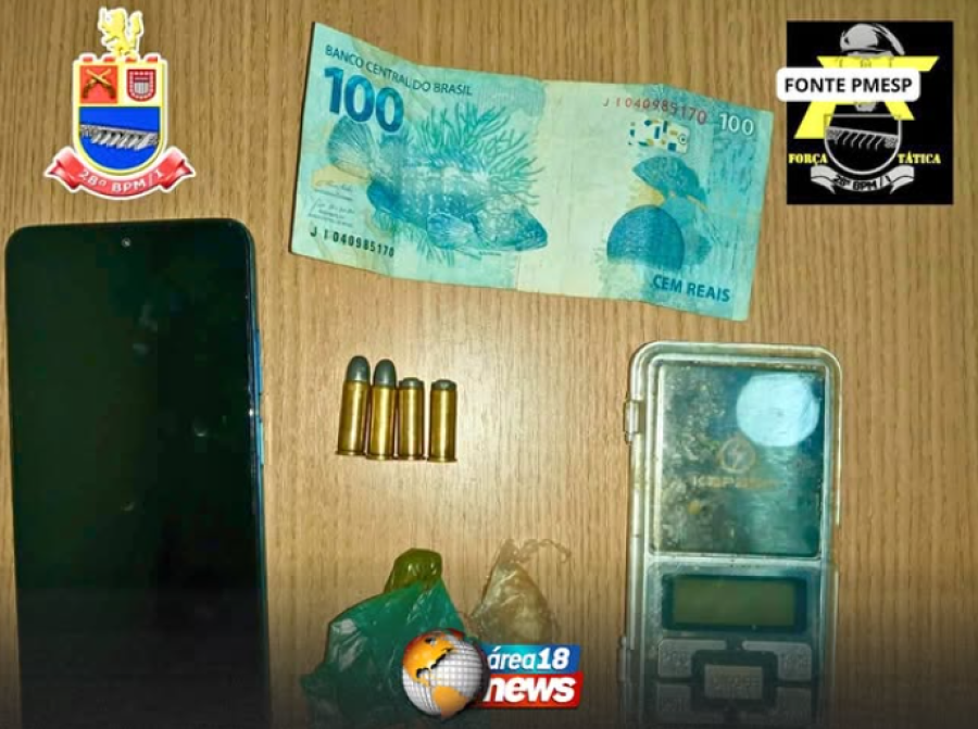  PROCURADO PELA JUSTIÇA É PRESO DURANTE CARNAVAL COM DROGAS E MUNIÇÕES EM MURUTINGA DO SUL