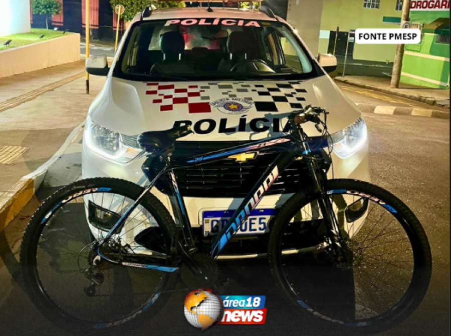 DEBOCHE, FUGA E PERSEGUIÇÃO: PM RECUPERA BICICLETA FURTADA EM CASTILHO