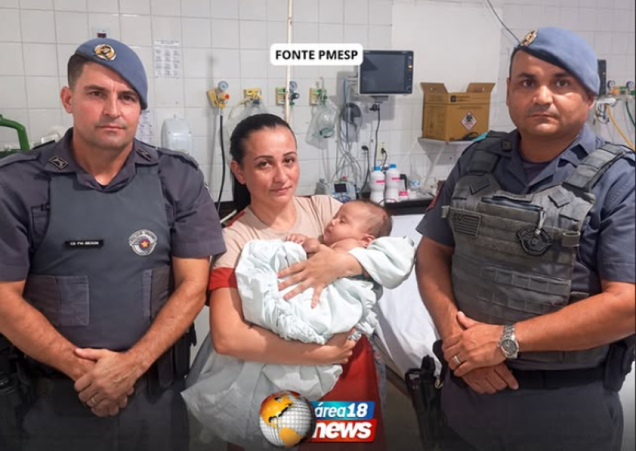 AÇÃO RÁPIDA DA PM SALVA VIDA DE BEBÊ ENGASGADO EM GUARARAPES