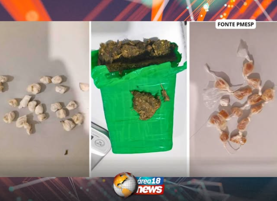 DENÚNCIA DE FORTE ODOR LEVA PM A APREENDER QUASE 1 KG DE DROGAS COM ADOLESCENTES EM GUZOLÂNDIA