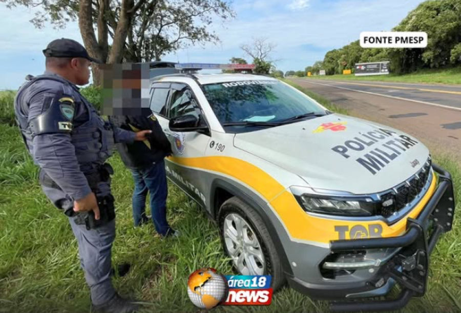 TOR CAPTURA FORAGIDO DA JUSTIÇA DENTRO DE ÔNIBUS NA SP-425, EM PENÁPOLIS