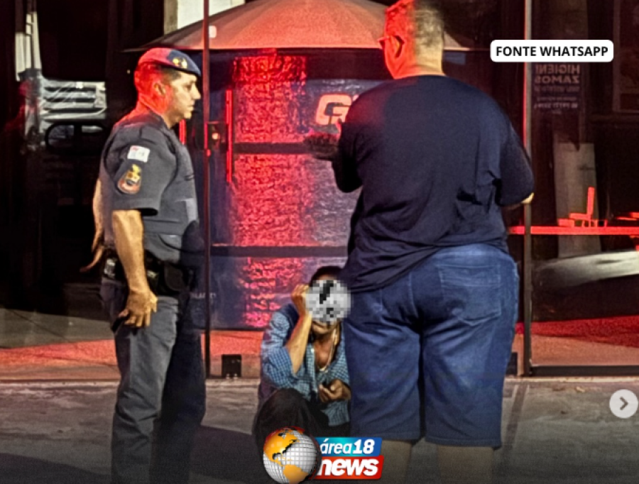 ACIDENTE ENTRE CARRO E MOTO DEIXA UM FERIDO EM MIRANDÓPOLIS