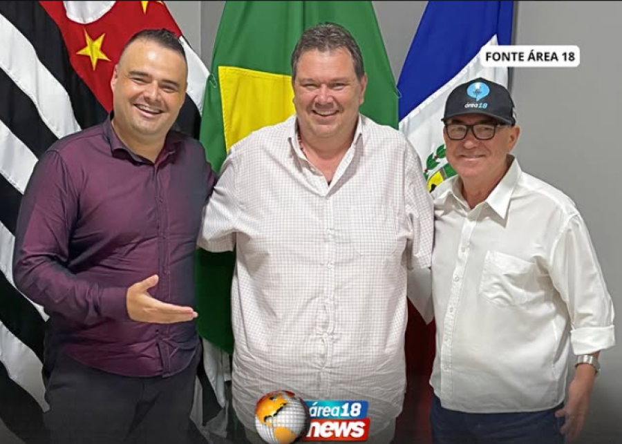 ÁREA 18 NEWS VISITA PREFEITO EDERSON “GRAMPOLA” E REFORÇA COMPROMISSO COM A POPULAÇÃO DE MIRANDÓPOLIS