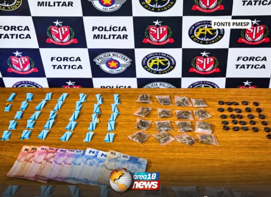 ADOLESCENTE É APREENDIDO POR TRÁFICO DE DROGAS EM ARAÇATUBA APÓS DENÚNCIA AO 190