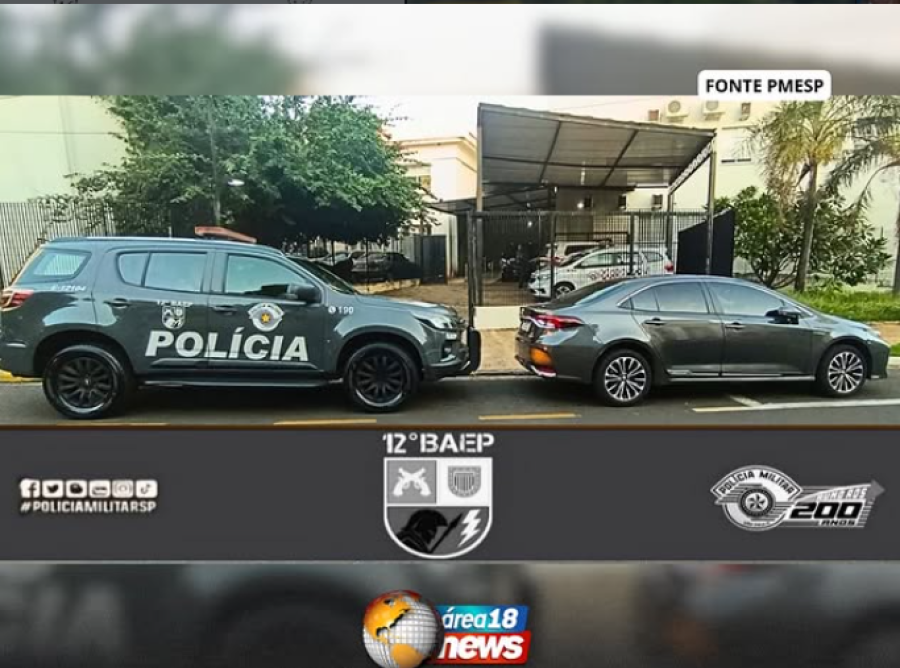 OPERAÇÃO DO 12º BAEP EM ARAÇATUBA DESMASCARA PRÁTICA CRIMINOSA DE “DOBRA” EM VEÍCULO ROUBADO