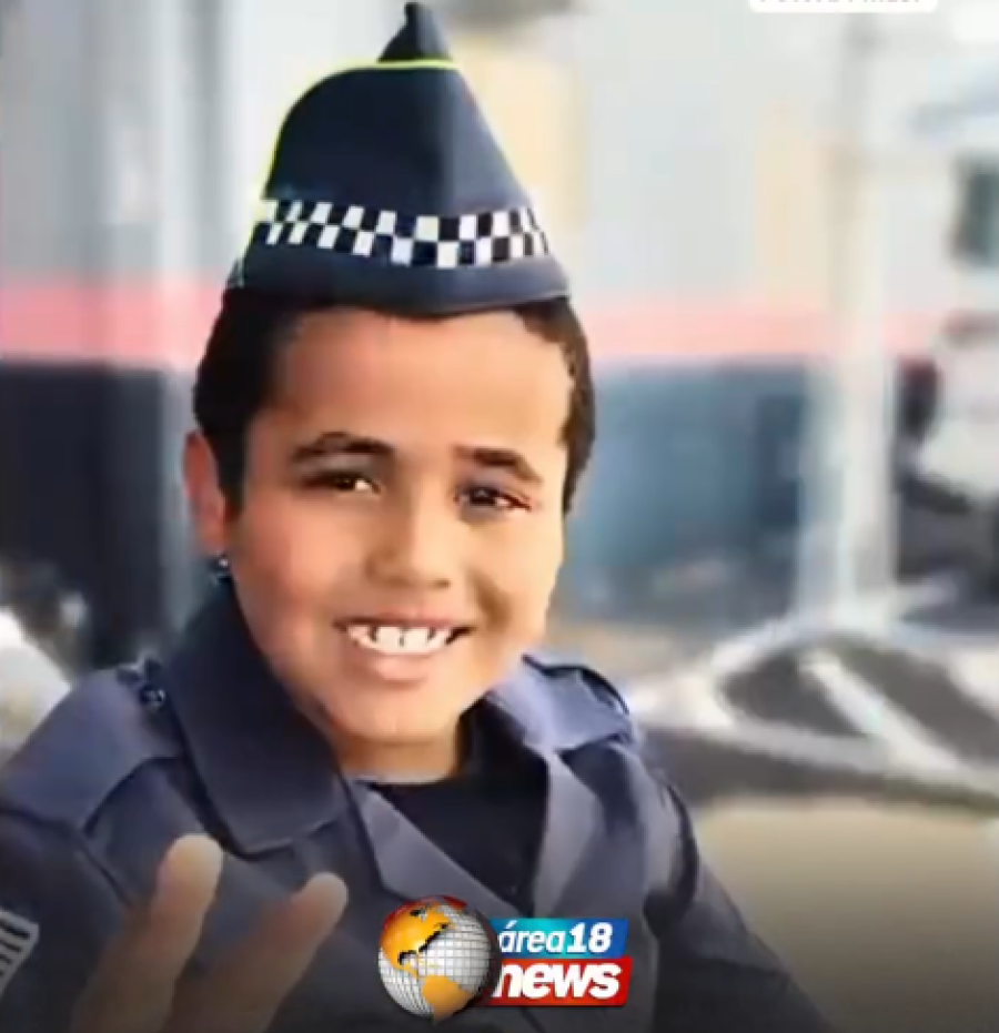 PEQUENO FÃ DA POLÍCIA MILITAR VISITA BATALHÃO E COMEMORA ANIVERSÁRIO ANTECIPADO EM ANDRADINA