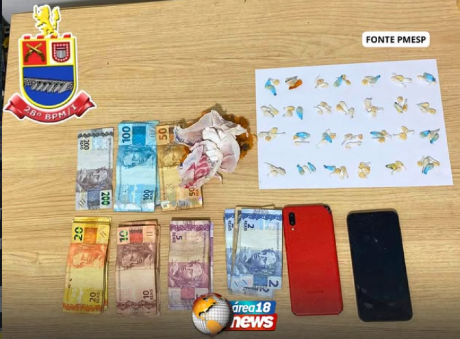 HOMEM É PRESO POR TRÁFICO DE DROGAS NO BAIRRO VALE DO SOL EM MIRANDÓPOLIS