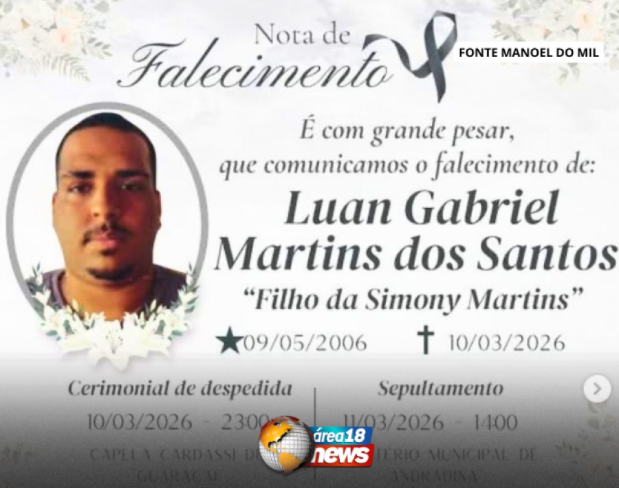 IDENTIFICADAS AS VÍTIMAS DO ACIDENTE ENTRE ANDRADINA E NOVA INDEPENDÊNCIA