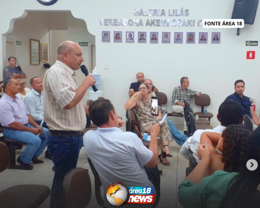 AUDIÊNCIA PÚBLICA SOBRE TAXA DO LIXO GERA DEBATE NA CÂMARA MUNICIPAL DE MIRANDÓPOLIS