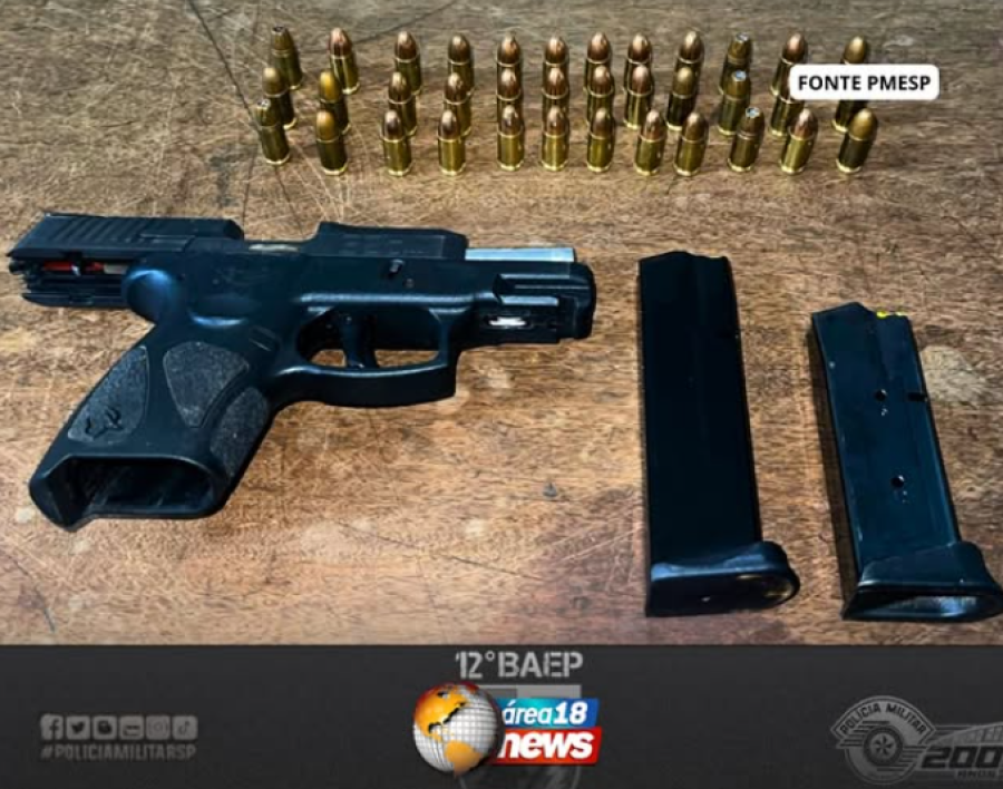 BAEP PRENDE MULHER COM PISTOLA 9MM DE NUMERAÇÃO RASPADA EM BIRIGUI