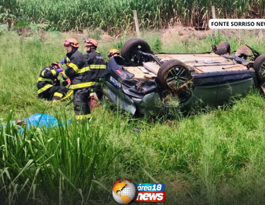  TRAGÉDIA NA RONDON: CASAL DE ANDRADINA MORRE APÓS CAPOTAMENTO EM GUARARAPES