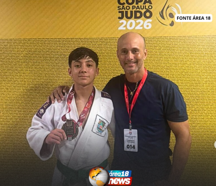 ATLETA DO PROJETO SONHO MEU, DE LAVÍNIA, CONQUISTA 3º LUGAR NA COPA SÃO PAULO DE JUDÔ 2026