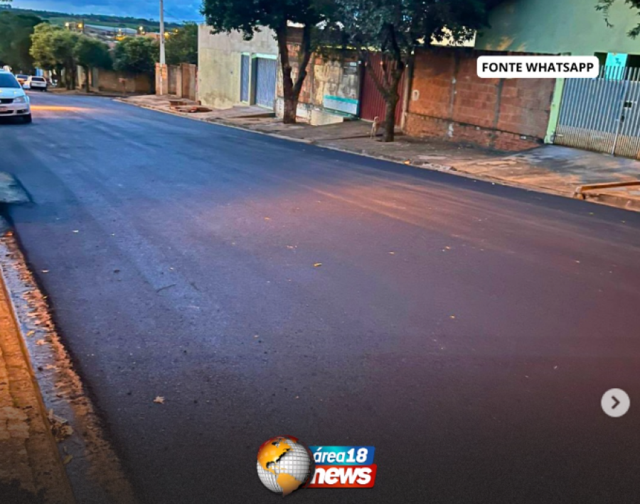 MORADORES COMEMORAM CHEGADA DO RECAPE NO BAIRRO SONHO MEU EM MIRANDÓPOLIS