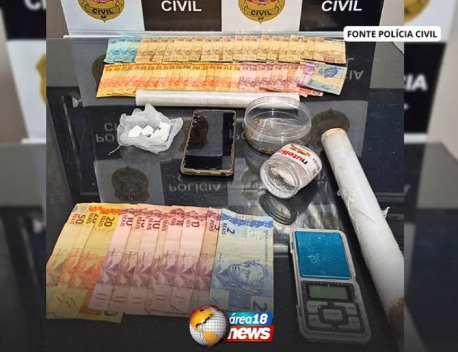  OPERAÇÃO DA POLÍCIA CIVIL TERMINA COM TRÊS PRESOS POR TRÁFICO EM MIRANDÓPOLIS