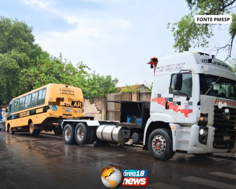  FISCALIZAÇÃO NO TRANSPORTE ESCOLAR FLAGRA IRREGULARIDADES E VEÍCULO É APREENDIDO EM ARAÇATUBA
