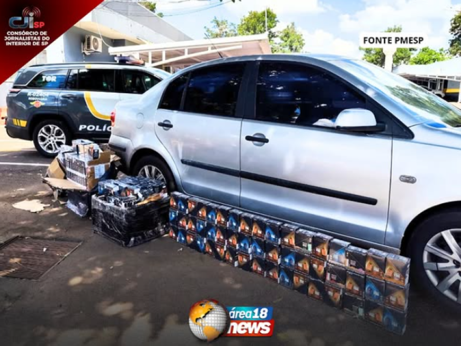 TOR APREENDE 4.500 CIGARROS ELETRÔNICOS CONTRABANDEADOS EM GUARARAPES