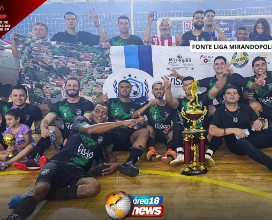 FINAL HISTÓRICA: LIGA MIRANDÓPOLIS DE FUTSAL 2026 CONSAGRA CAMPEÃO INVICTO E GINÁSIO LOTADO