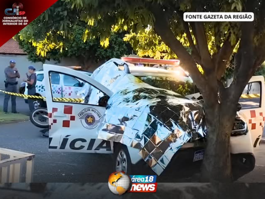 VIATURA E MOTO BATEM DE FRENTE EM PEREIRA BARRETO E DEIXAM POLICIAIS FERIDOS