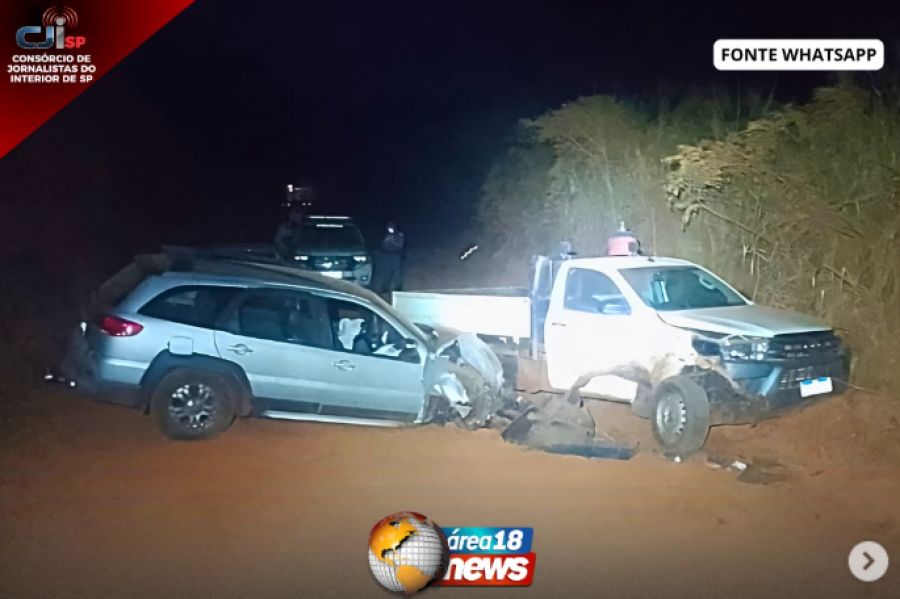 ACIDENTE ENTRE HILUX E CARRO TERMINA COM FERIDOS E RECUSA AO BAFÔMETRO EM MIRANDÓPOLIS