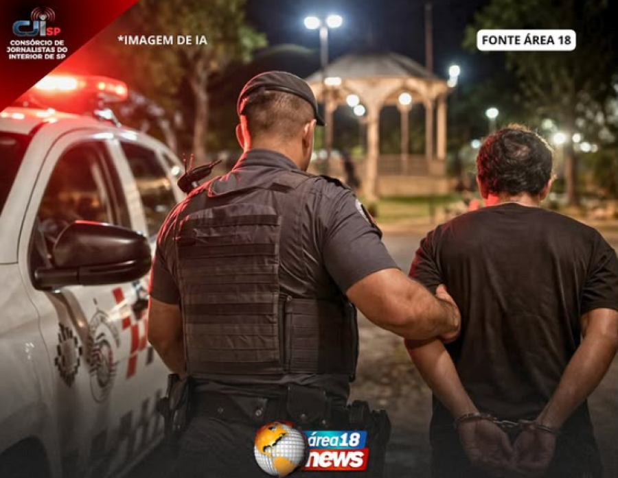 PROCURADO PELA JUSTIÇA É CAPTURADO EM PRAÇA CENTRAL DE MIRANDÓPOLIS