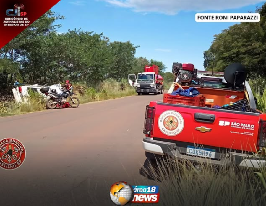 CAPOTAMENTO NA PONTE DO MOINHO MOBILIZA EQUIPES DE RESGATE EM CASTILHO