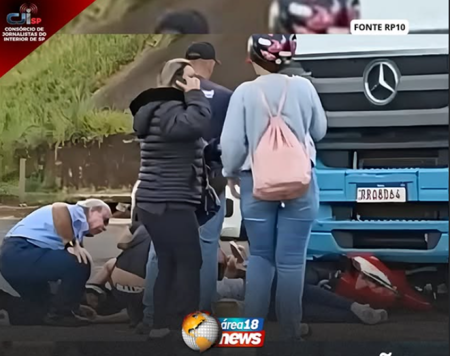  ACIDENTE EM PONTILHÃO DE ARAÇATUBA DEIXA DUAS MULHERES FERIDAS APÓS COLISÃO COM CAMINHÃO