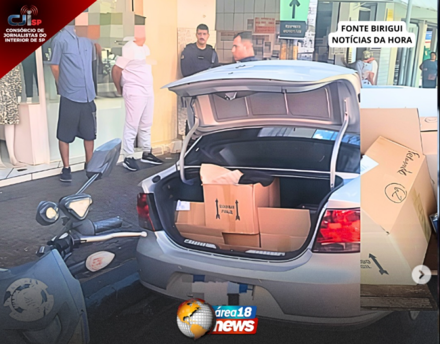 FUGA NO CENTRO TERMINA COM APREENSÃO DE MAIS DE 600 PERFUMES IRREGULARES EM BIRIGUI
