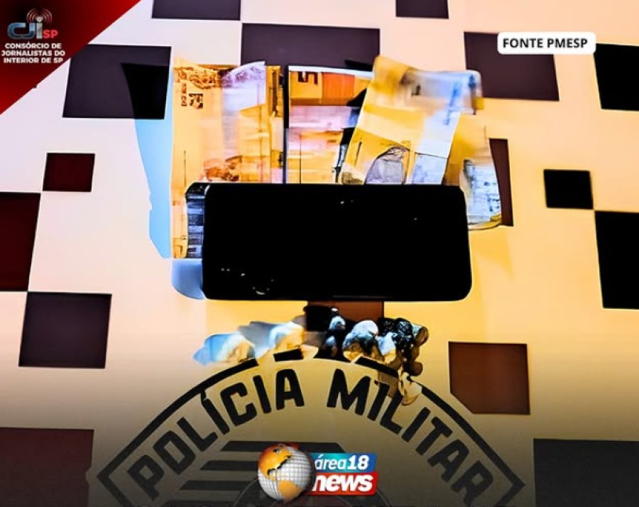  CASAL TENTA SE ESCONDER, MAS É PRESO COM DROGAS EM AURIFLAMA