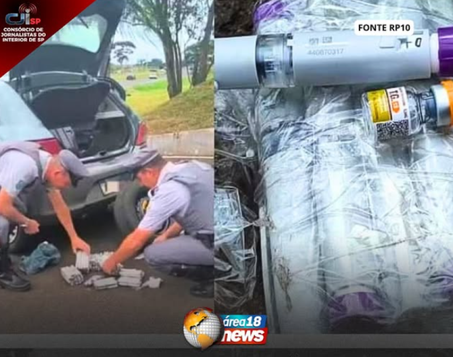 CARGA MILIONÁRIA DE CANETAS EMAGRECEDORAS PROIBIDAS É APREENDIDA NA SP-463