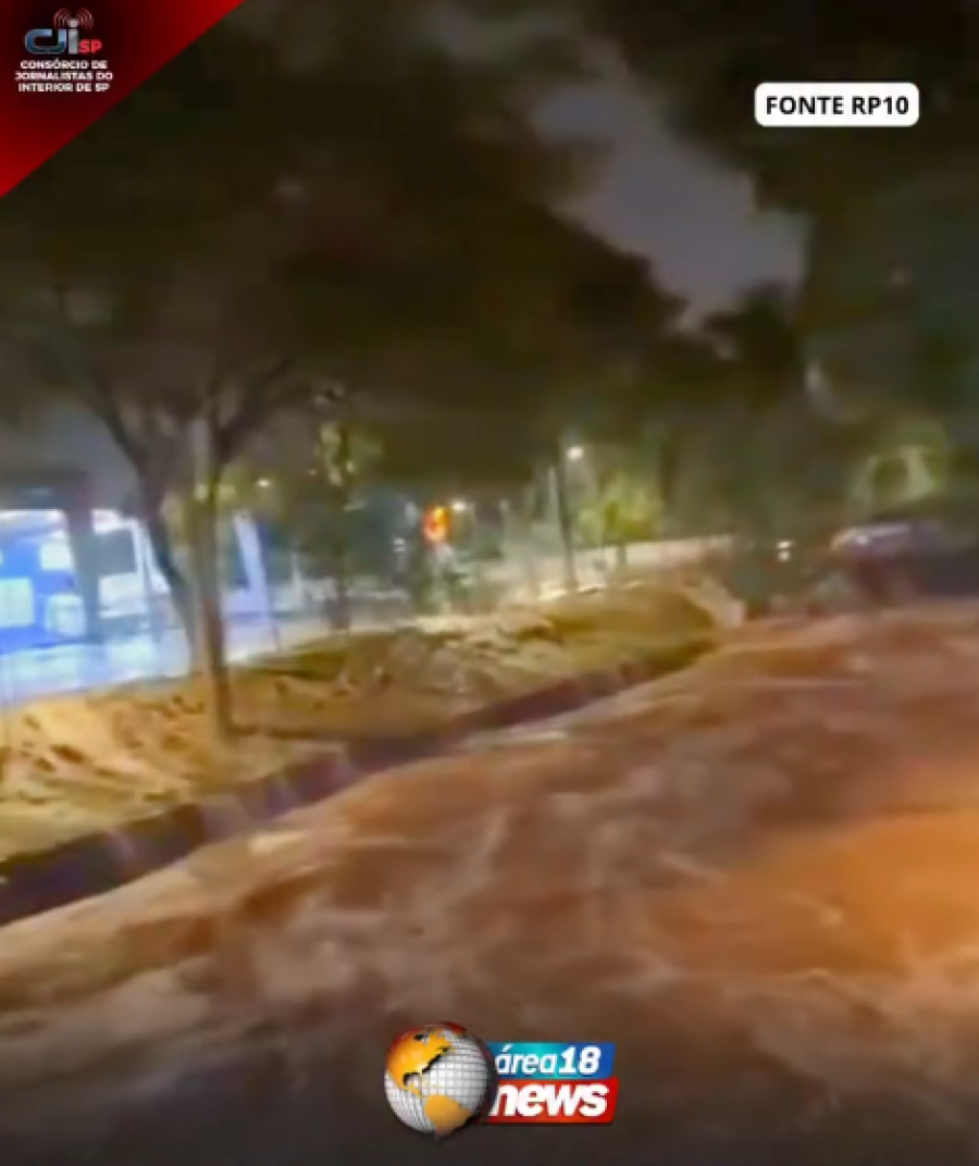 VEJA O VÍDEO; TEMPORAL CAUSA ESTRAGOS, DERRUBA ÁRVORE E DEIXA CÓRREGO À BEIRA DO TRANSBORDAMENTO EM ARAÇATUBA