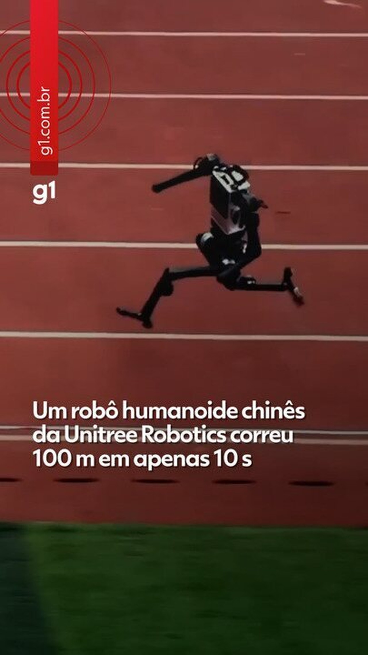 VÍDEO: robô chinês corre 100 metros em 10 segundos e se aproxima da marca de Usain Bolt