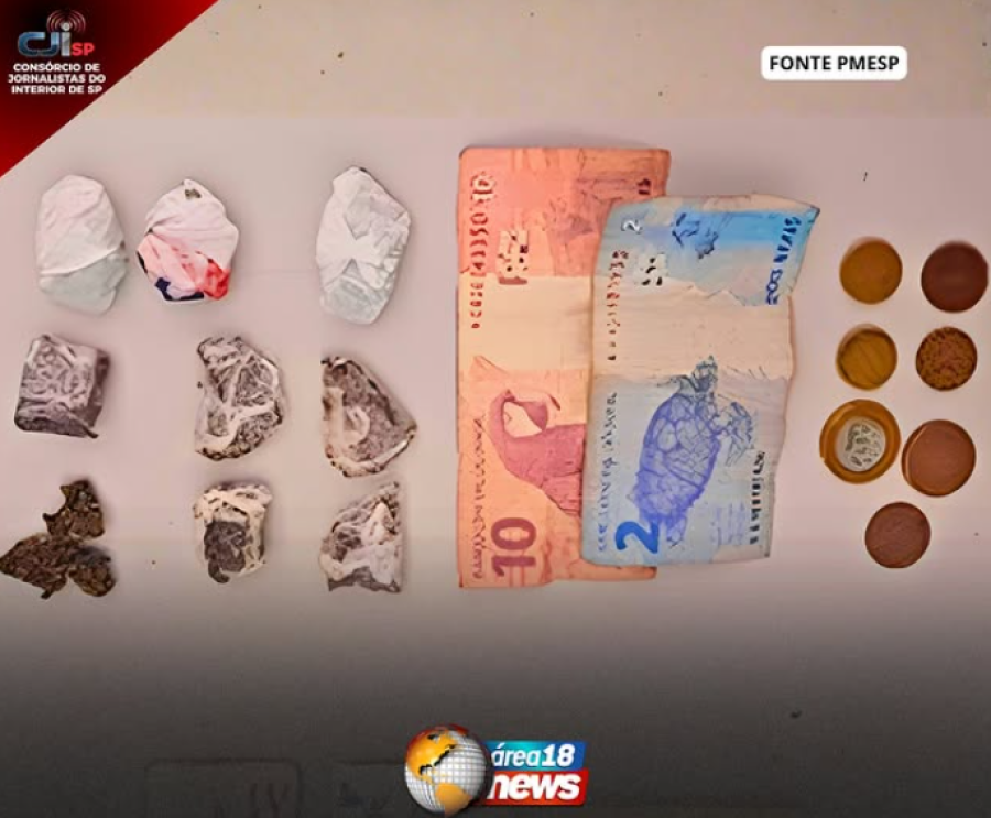 POLÍCIA MILITAR PRENDE DOIS POR TRÁFICO DE DROGAS EM PENÁPOLIS