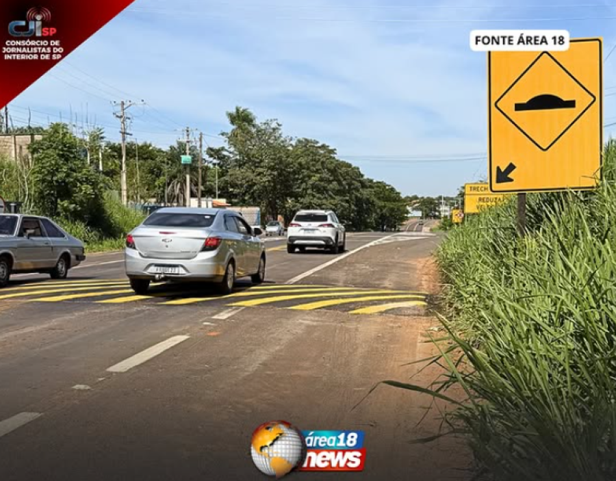 ATENÇÃO MOTORISTAS: NOVAS LOMBADAS SÃO INSTALADAS NA ENTRADA DE MIRANDÓPOLIS