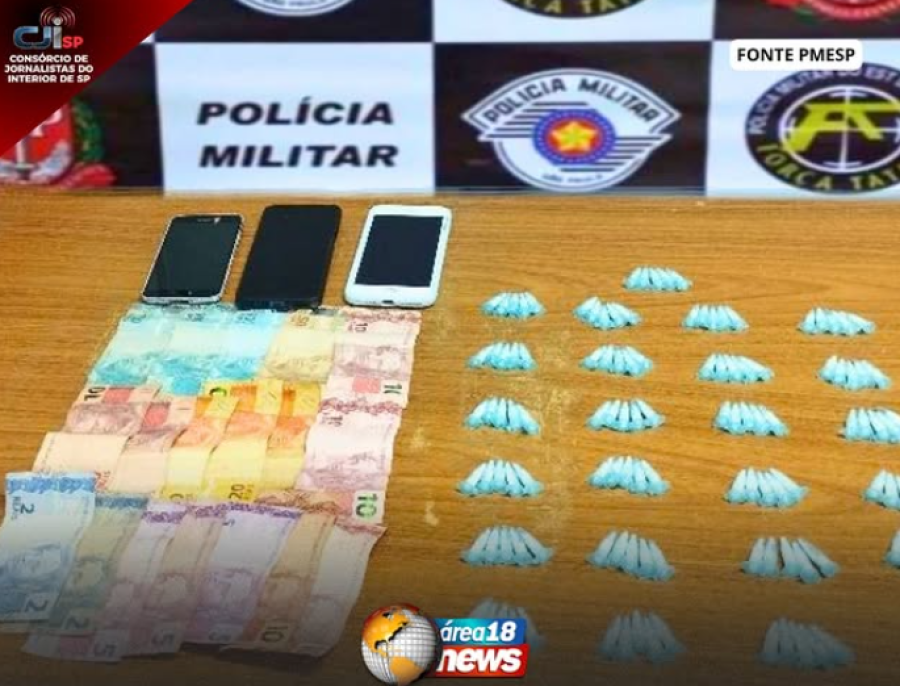 TRÁFICO NA MATA: FORÇA TÁTICA PRENDE DOIS SUSPEITOS COM COCAÍNA EM ARAÇATUBA