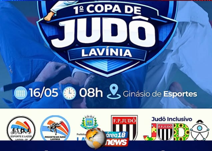 LAVÍNIA RECEBERÁ A 1ª COPA DE JUDÔ COM 27 EQUIPES CONFIRMADAS