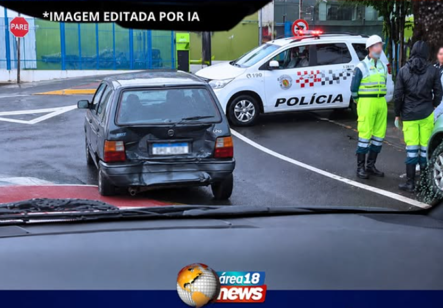 MAIS UM ACIDENTE É REGISTRADO NAS LOMBADAS INSTALADAS PELA VIA RONDON EM FRENTE AO NOVO FÓRUM DE MIRANDÓPOLIS