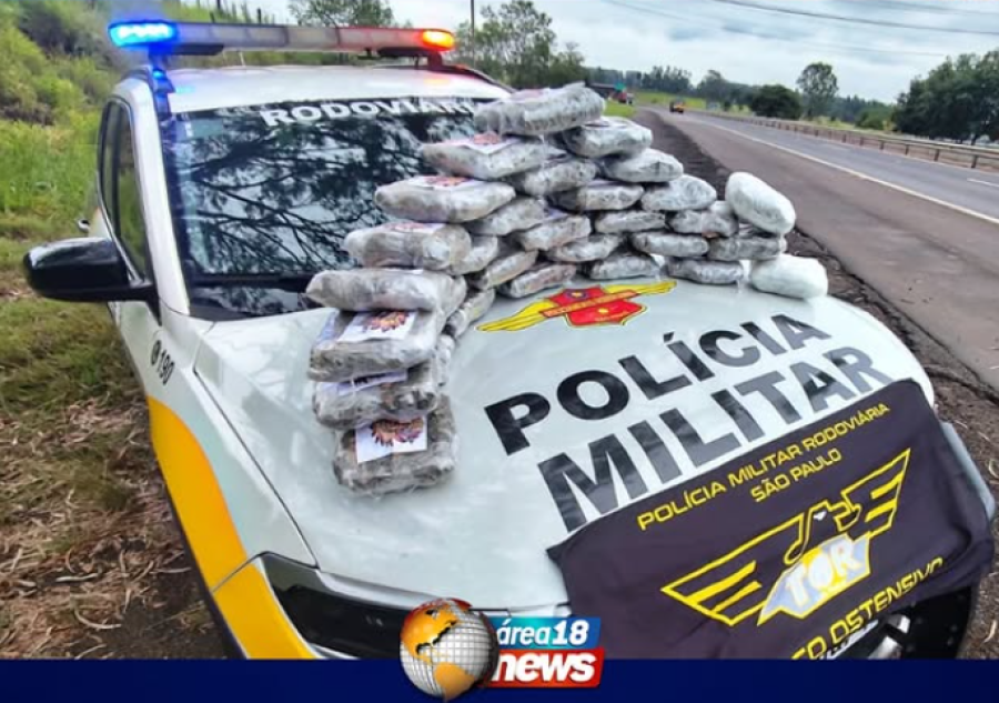 TOR PRENDE TRAFICANTE COM MAIS DE 15 KG DE SKUNK EM ANDRADINA