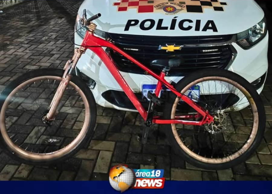 POLÍCIA MILITAR RECUPERA BICICLETA FURTADA E APREENDE MENOR POR RECEPTAÇÃO EM ARAÇATUBA