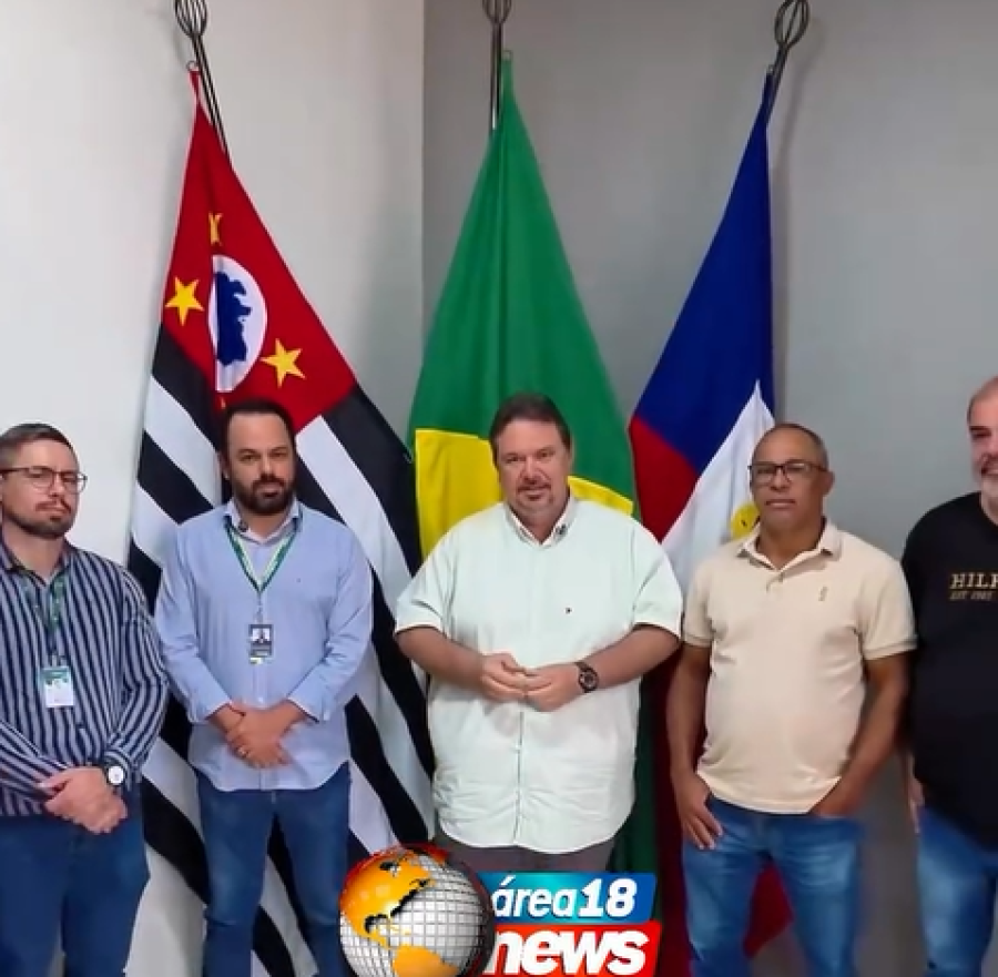 PREFEITO DE MIRANDÓPOLIS SE REÚNE COM VIA RONDON APÓS ACIDENTES NAS LOMBADAS EM FRENTE AO NOVO FÓRUM