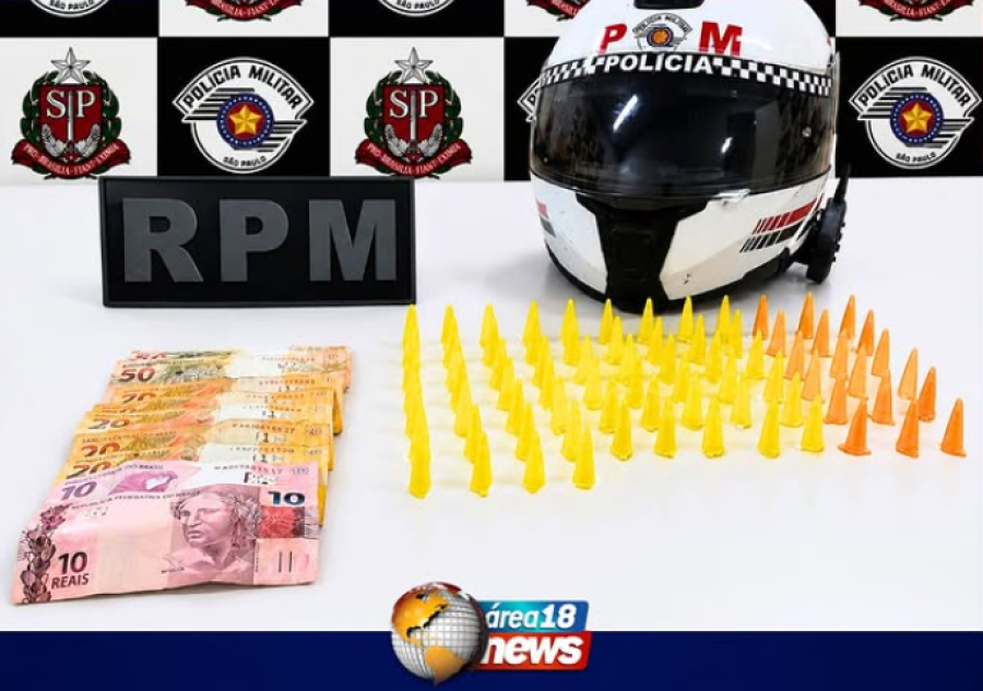 SUSPEITO TENTA FUGIR DA PM, MAS ACABA PRESO COM 76 PORÇÕES DE COCAÍNA EM ARAÇATUBA