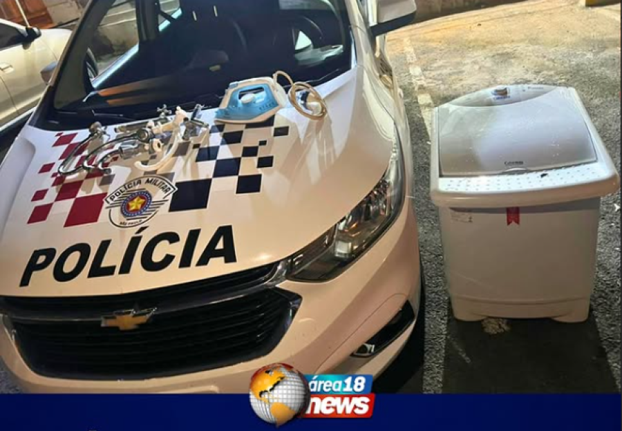  ATÉ TANQUINHO DE LAVAR ROUPA: HOMEM É PRESO APÓS FURTO EM CLEMENTINA