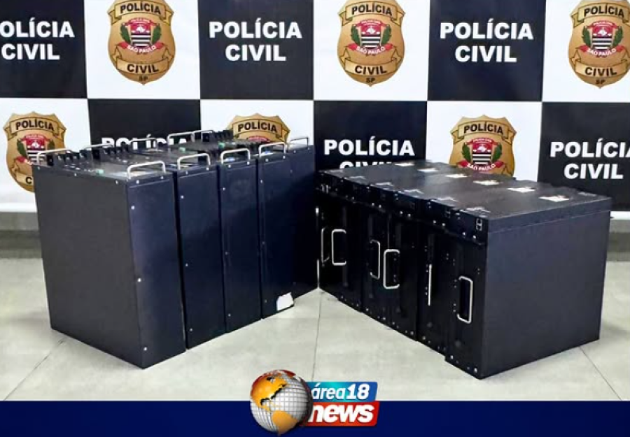 BATERIAS FURTADAS DE TORRES DE TELEFONIA SÃO RECUPERADAS E HOMEM É PRESO POR RECEPTAÇÃO