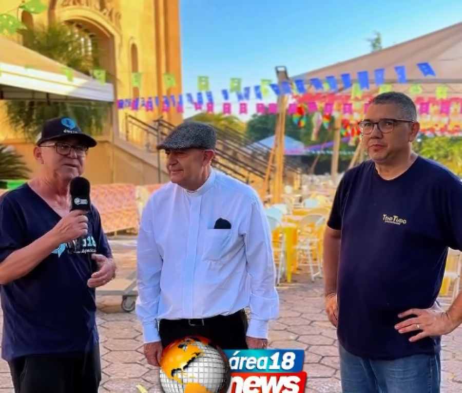 PADRE ORLANDO CONVIDA POPULAÇÃO PARA A QUERMESSE DA IGREJA SÃO JOÃO BATISTA