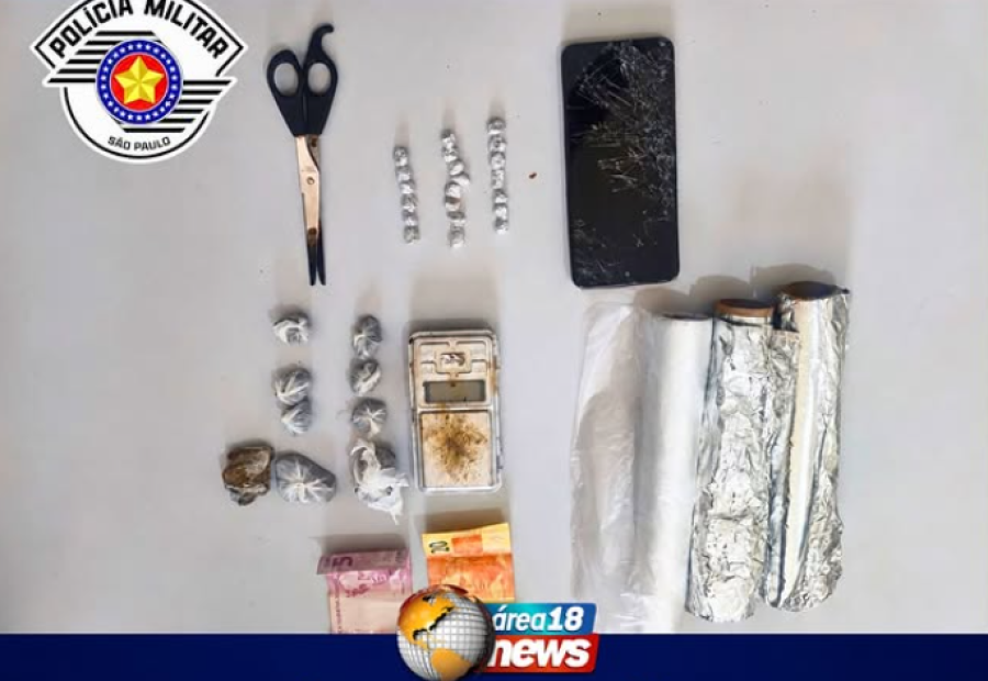 DENÚNCIA ANÔNIMA TERMINA COM PRISÃO POR TRÁFICO DE DROGAS EM PENÁPOLIS