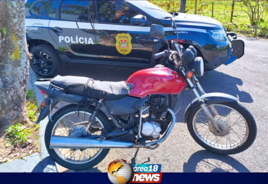  POLÍCIA CIVIL RECUPERA MOTOCICLETA FURTADA HORAS APÓS O CRIME EM DRACENA