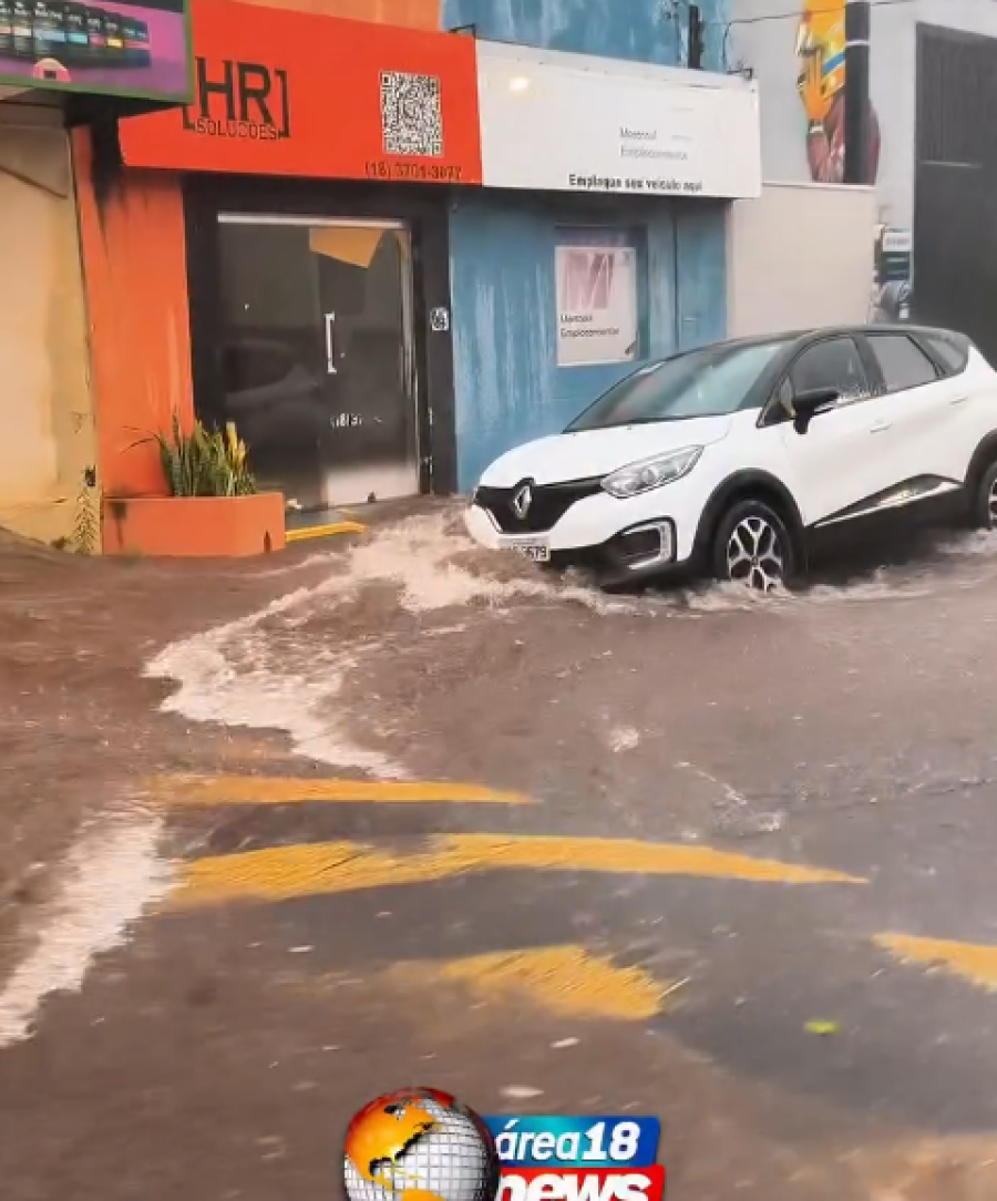 MIRANDÓPOLIS ENFRENTA ALAGAMENTOS E QUEDA DE ENERGIA APÓS CHUVA INTENSA