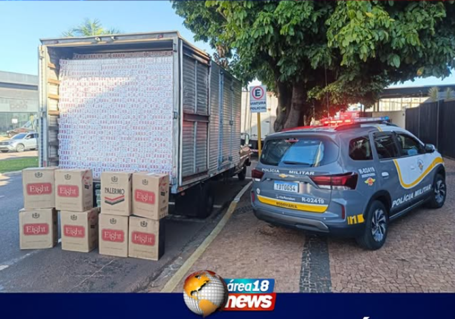 POLICIAMENTO RODOVIÁRIO APREENDE 160 MIL MAÇOS DE CIGARROS CONTRABANDEADOS EM MIRANDÓPOLIS
