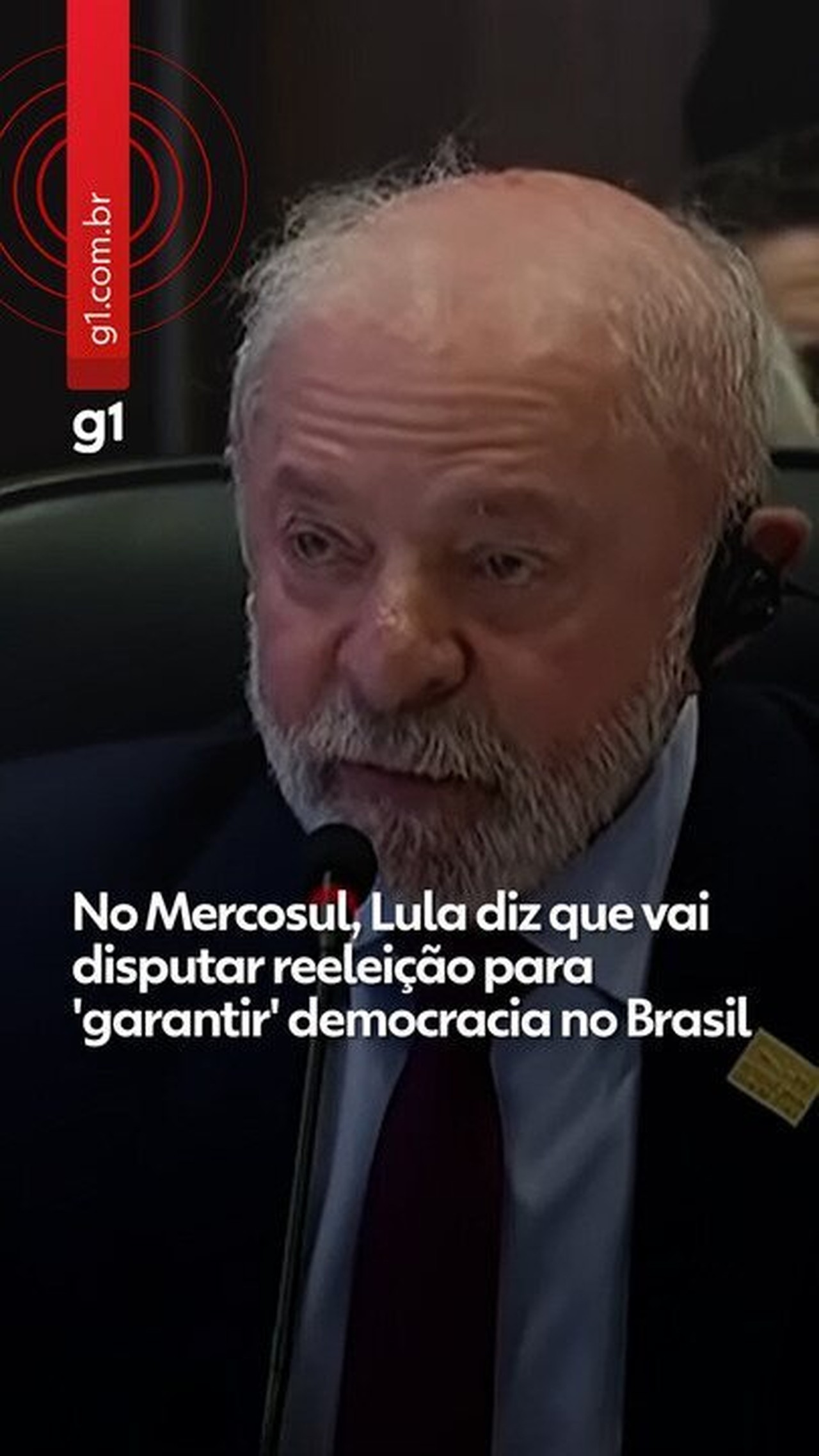No Mercosul, Lula diz que vai disputar reeleição para 'garantir' democracia no Brasil